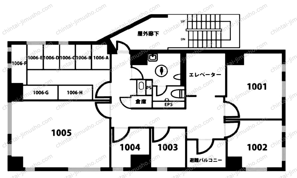 天翔オフィス後楽園の間取図