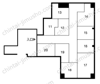 花ビル／スペラボ千代田麹町1号2号の間取図