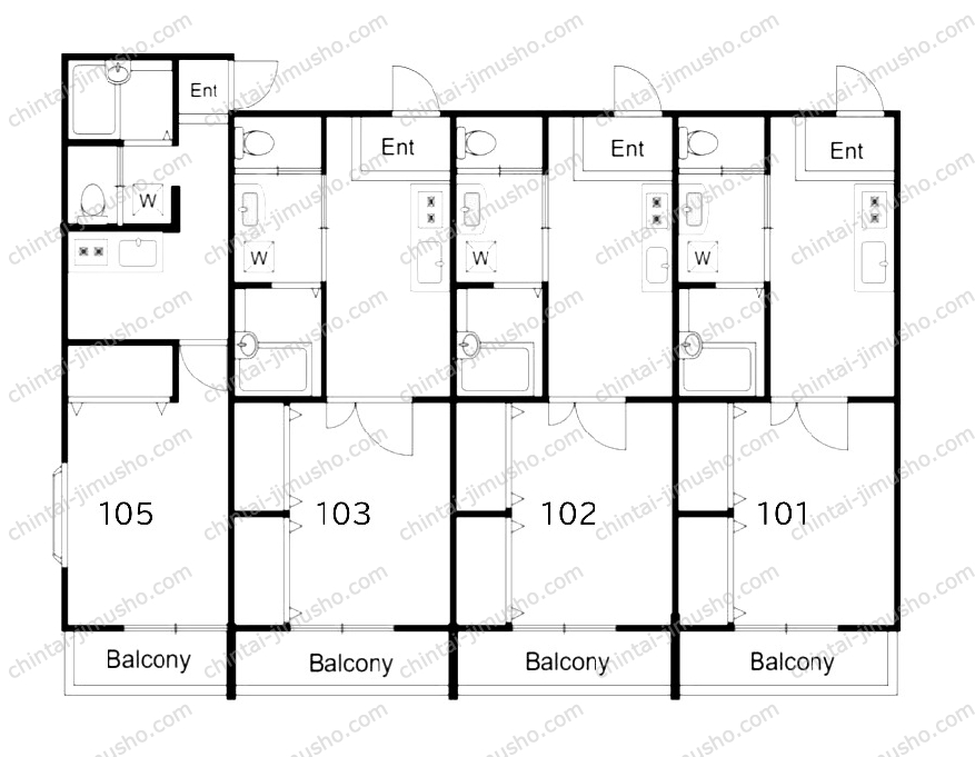 メゾン西五番街の間取図