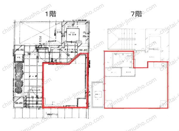 YK-12ビルの間取図