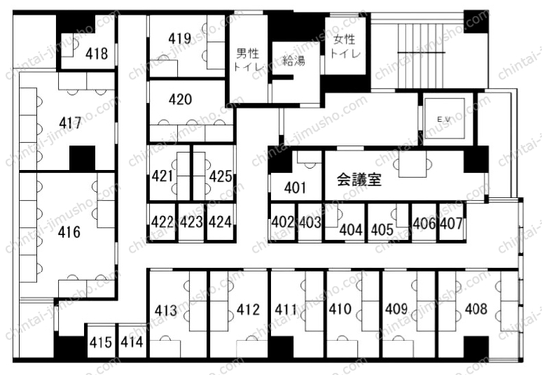 日本橋イヅミビル／茅場町ビルの間取図