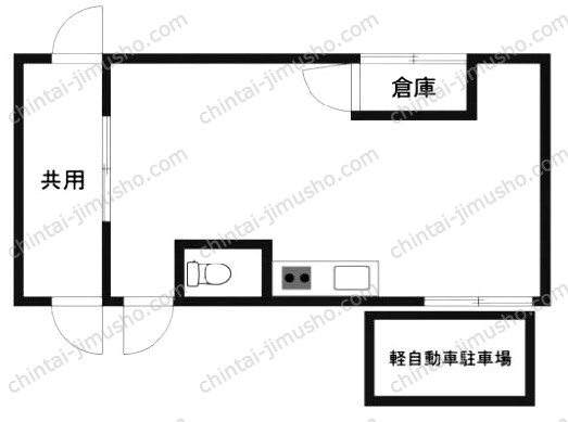 荏原5丁目貸作業所の間取図