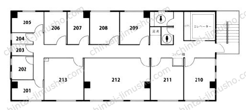 天翔オフィス池袋西口の間取図