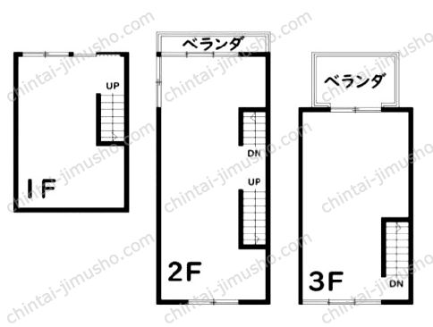 石川町33丁目貸店舗の間取図