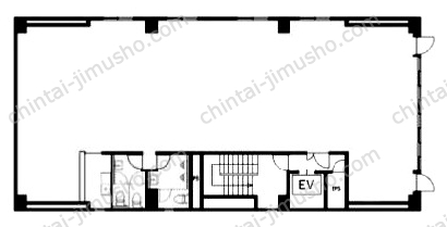 滋賀銀行東京事務所ビルの間取図