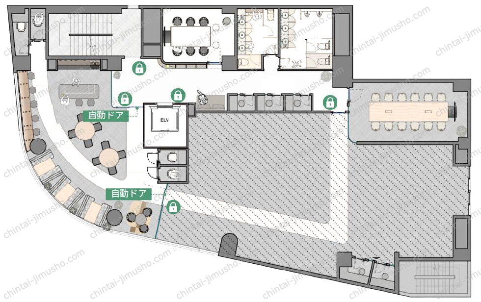 NOW／HERE新宿四谷の間取図