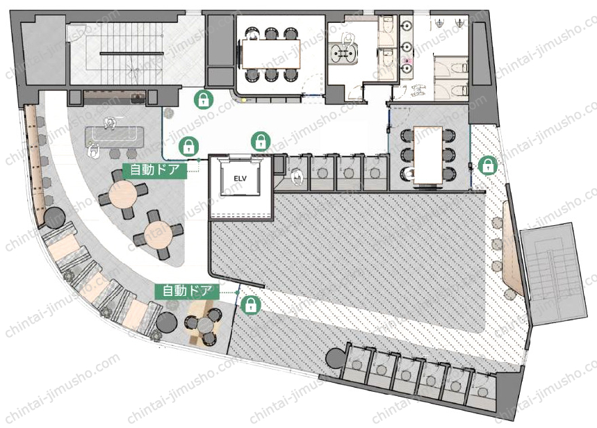 NOW／HERE新宿四谷の間取図
