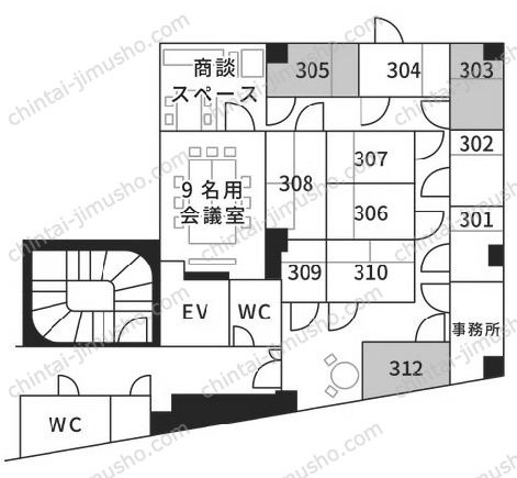 鳳翔ビル／アントレオフィスIFS四ツ谷六番町の間取図