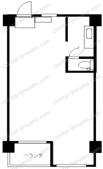 高輪中央マンションの間取図