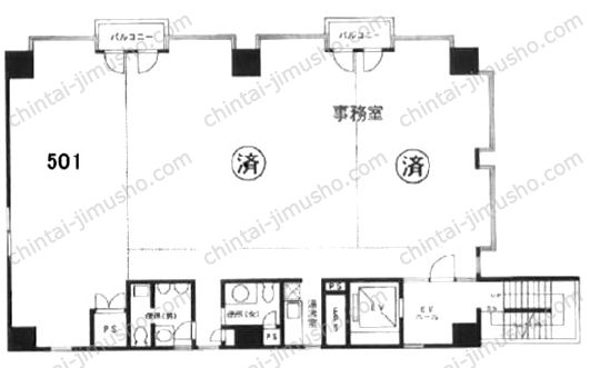 富士見町ビルヂングの間取図