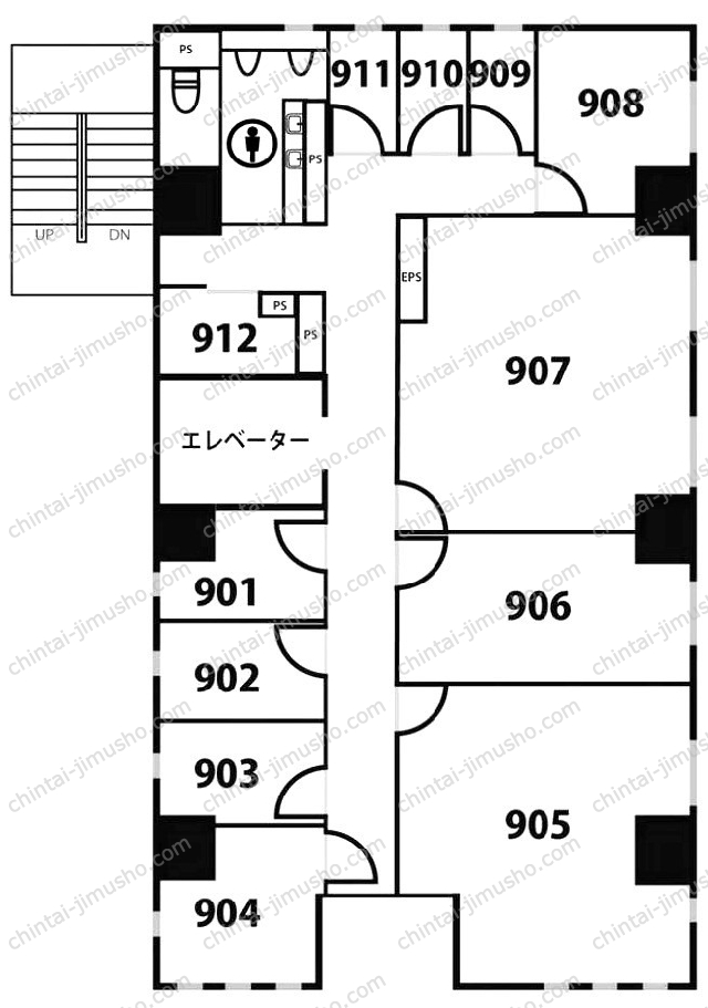 天翔オフィス麻布十番の間取図