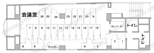 陶香堂ビル／赤坂見附ライズオフィスの間取図