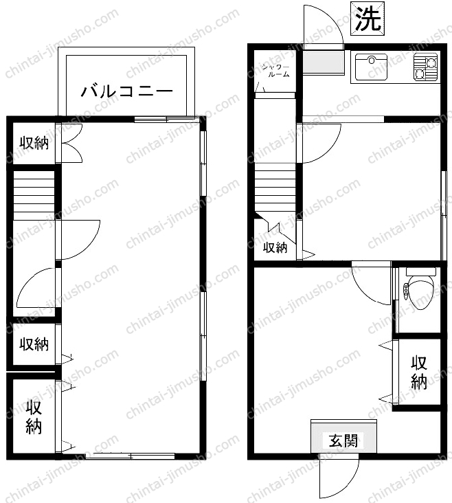 北町1丁目事務所の間取図