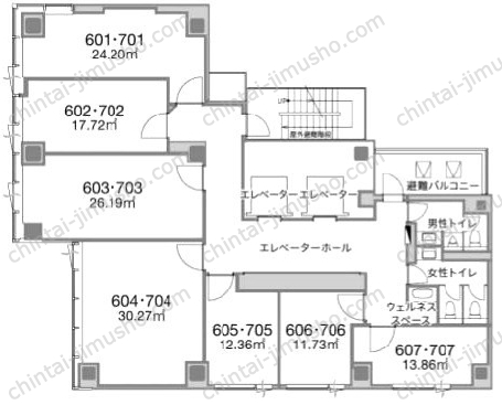 H1O芝公園の間取図