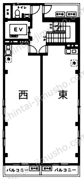 プライムトウダビルの間取図