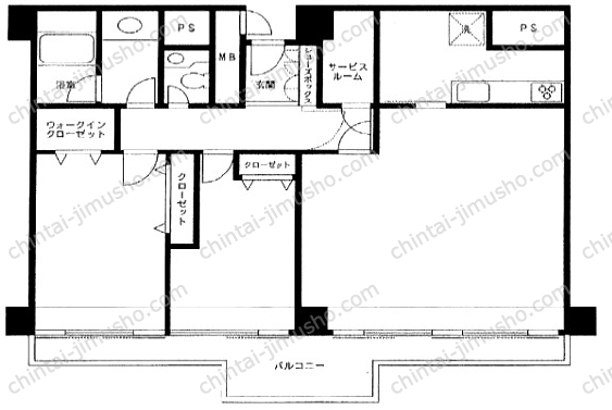 チュリス赤坂の間取図