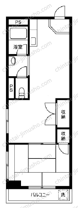 東栄コーポの間取図