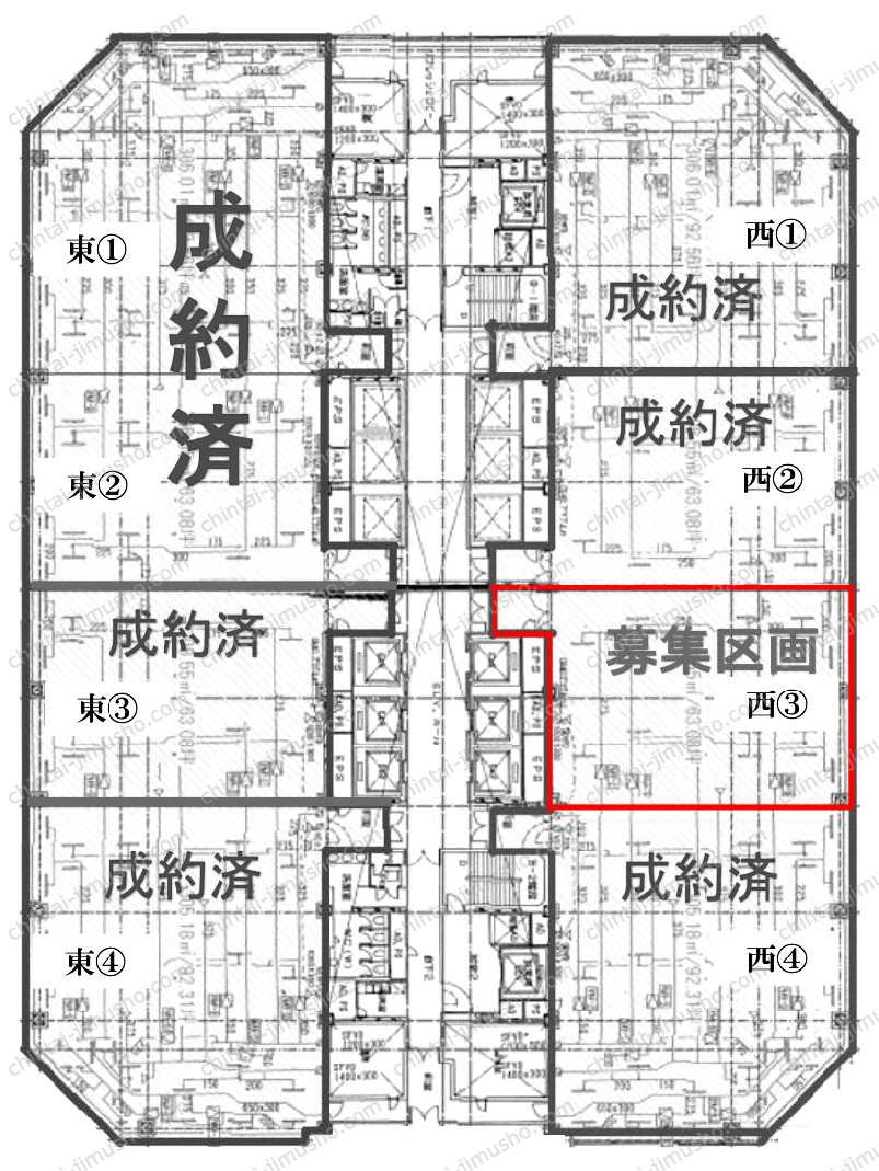 幕張テクノガーデン　B棟の間取図
