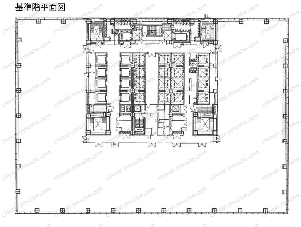 虎ノ門ヒルズビジネスタワーの間取図