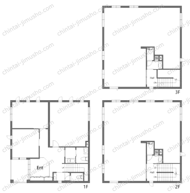 （仮称）豊田3丁目貸事務所の間取図