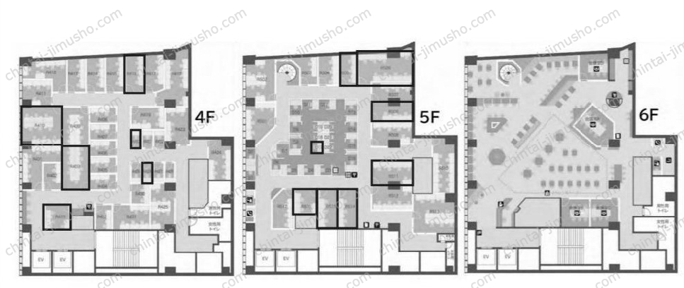 キュープラザ新宿三丁目／ビジネスエアポート新宿三丁目の間取図