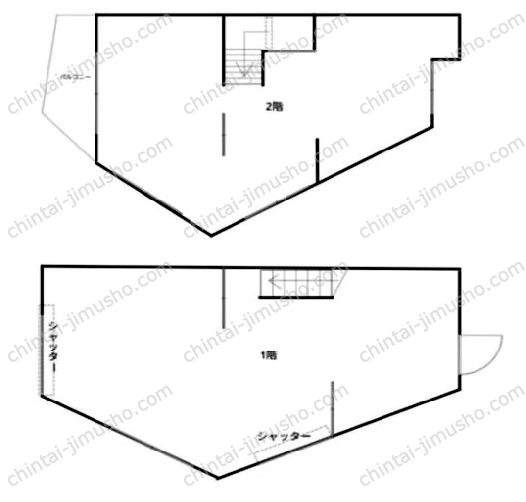 旗の台一丁目店舗の間取図