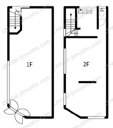ダイヤ街貸店舗の間取図