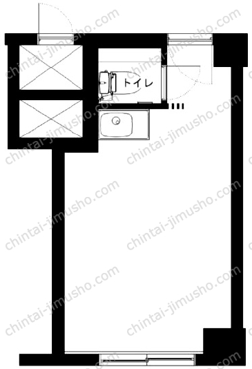 赤坂レジデンシャルホテルの間取図