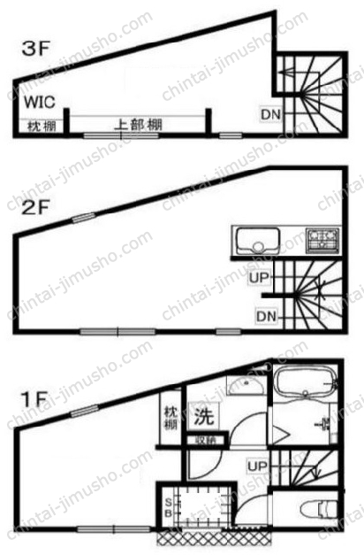 石川町戸建ての間取図