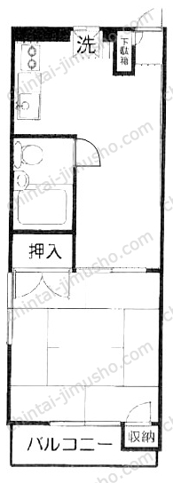 大倉山ハイツの間取図