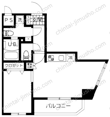 イーストサイドの間取図