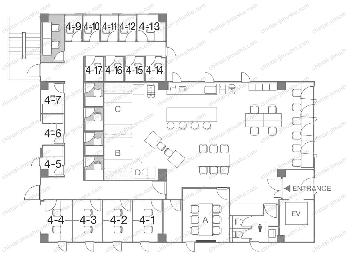 SOLACUBE横浜関内／MID POINT横浜関内の間取図