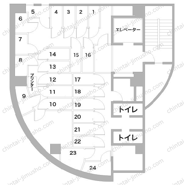 サワダビル／恵比寿ライズオフィス1stの間取図