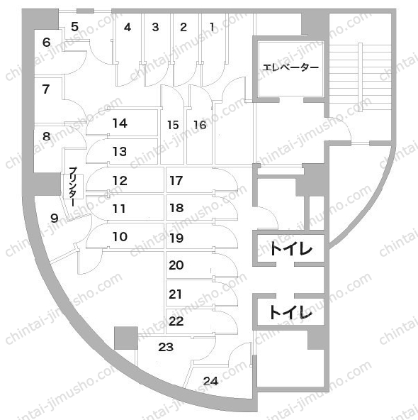 サワダビル／恵比寿ライズオフィス1stの間取図