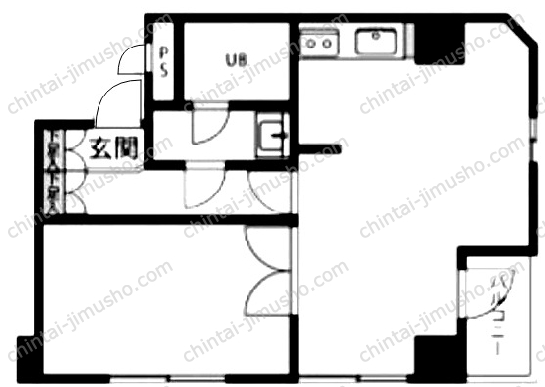 骨董通りビルの間取図