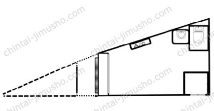東中野駅前店舗の間取図