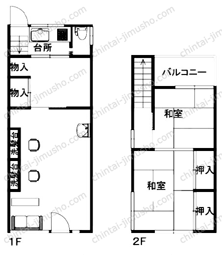 西新井大師前店舗の間取図