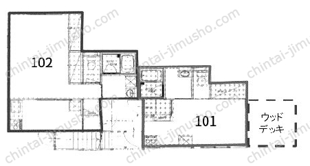 仮）阿佐ヶ谷北アパート再生プロジェクトの間取図