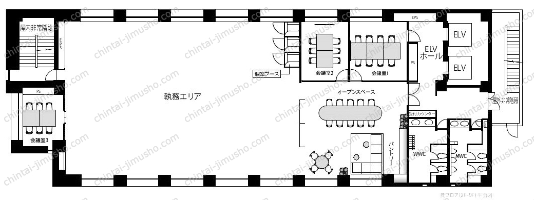 エンスイテ御成門の間取図