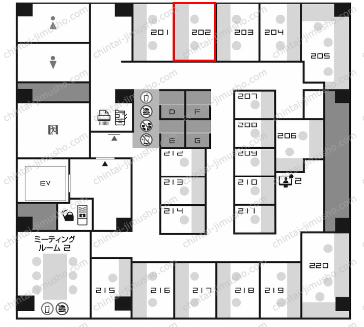 多摩川新宿ビル／ワイムビジネスプラザ新宿御苑の間取図
