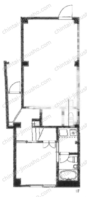 松庵2丁目貸店舗の間取図