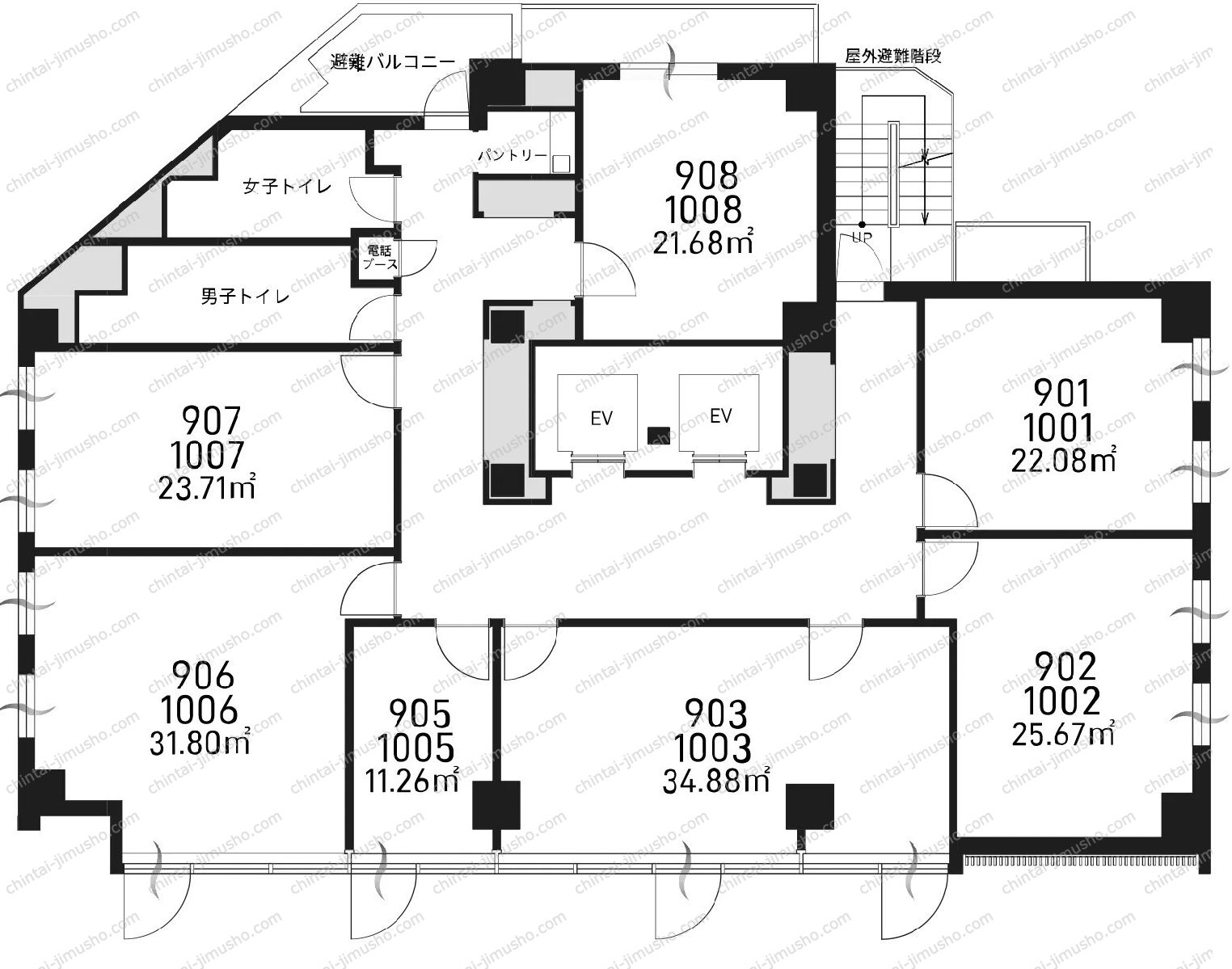 H1O渋谷神南の間取図