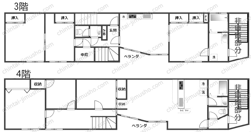 千住岡田ビルの間取図