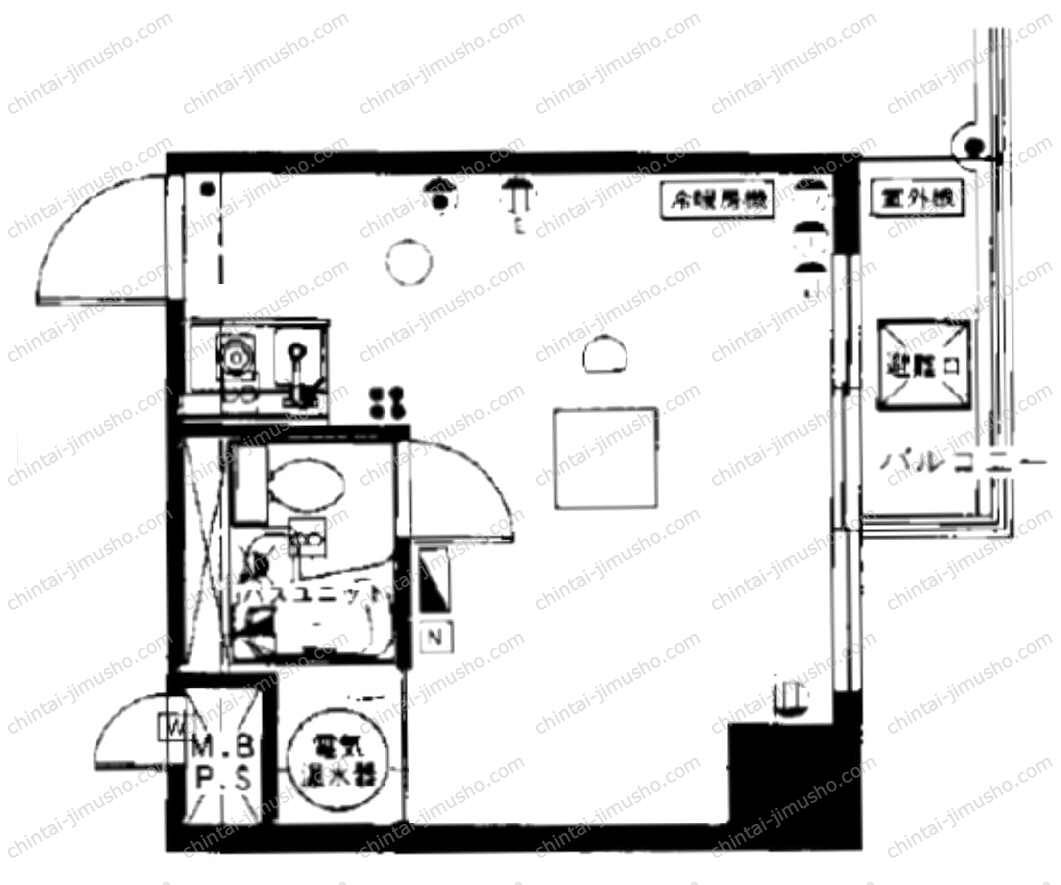 レイフラット新宿の間取図