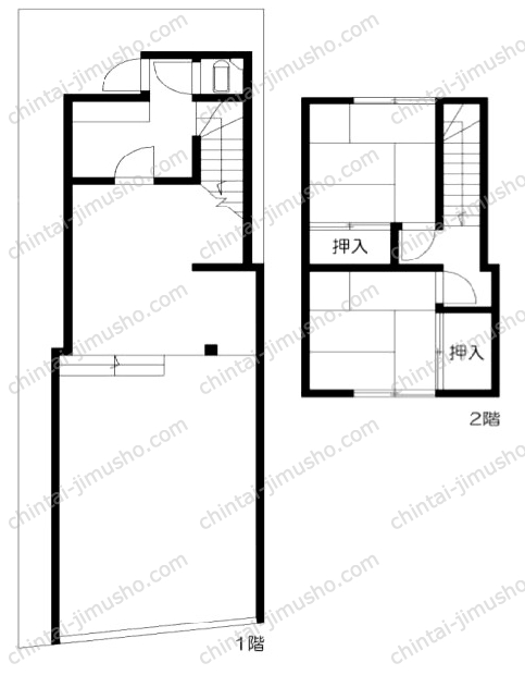 東中延2716店舗の間取図