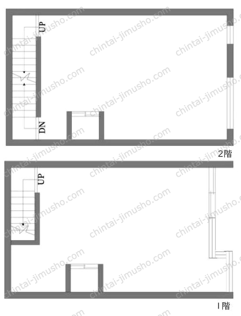中延駅前店舗の間取図