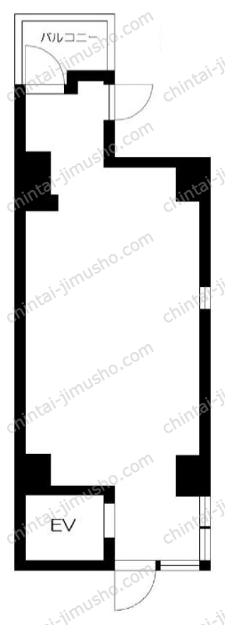 （仮称）神田北乗物町15貸店舗事務所の間取図