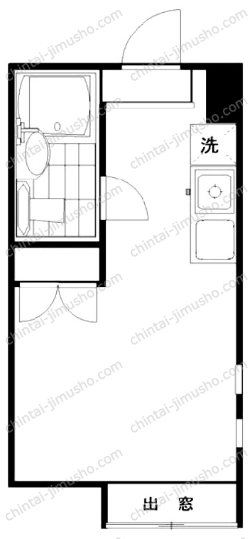 岡村マンションの間取図