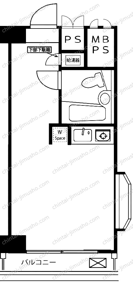 ラフィネ麻布十番の間取図