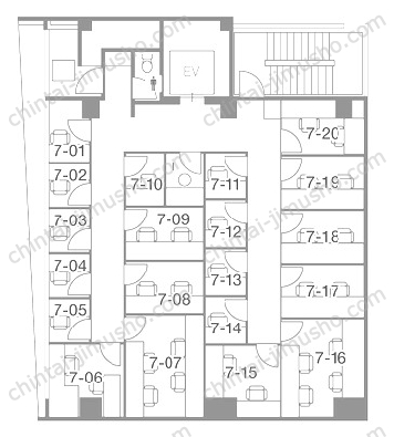 クロスシー渋谷神泉ビル／MID POINT渋谷神泉の間取図